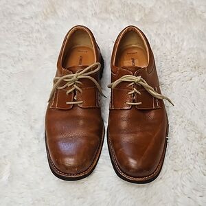 Johnston & Murphy Men's Lace Up Oxford Brown Size 10.5 NO BOX EUC